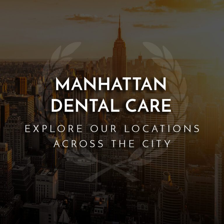 A stunning sunset over Midtown Manhattan showcasing the convenient locations of Midtown Dental Group, offering Manhattan dental care